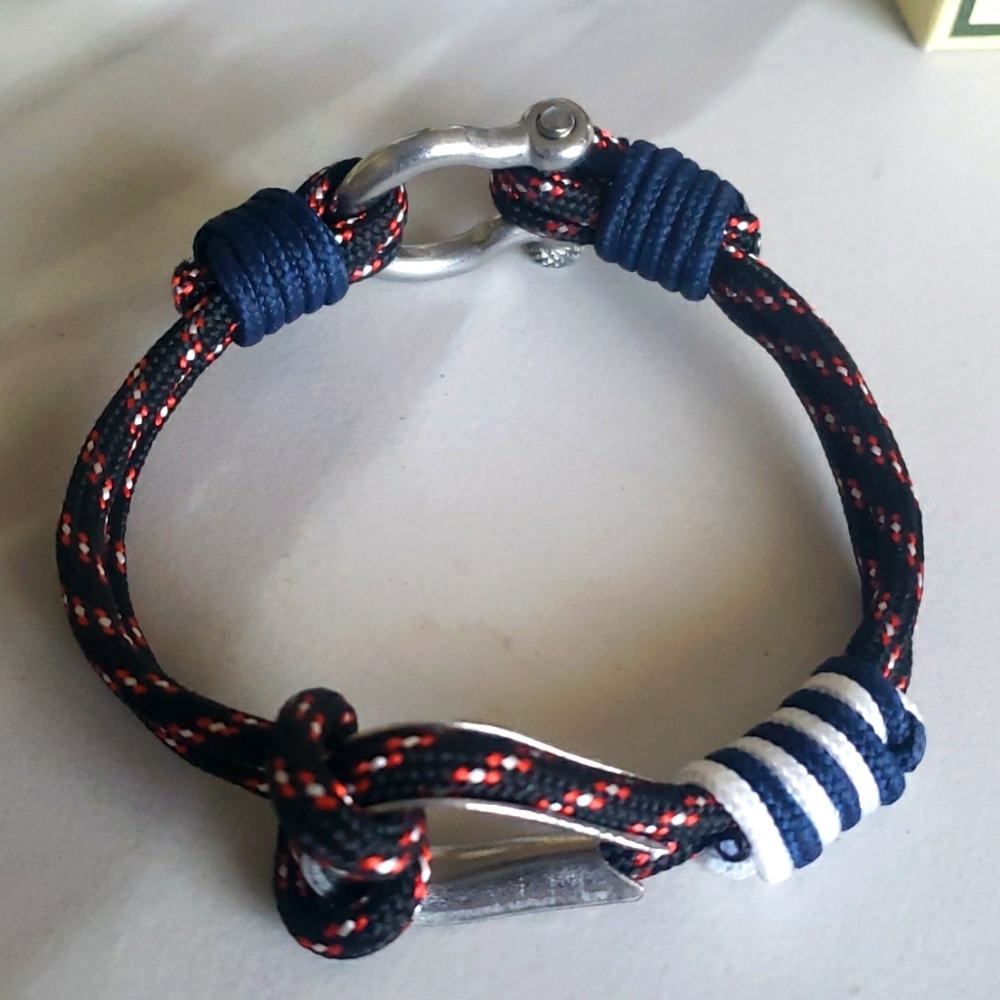 Nautical Rope Bracelet with Silver Clasp